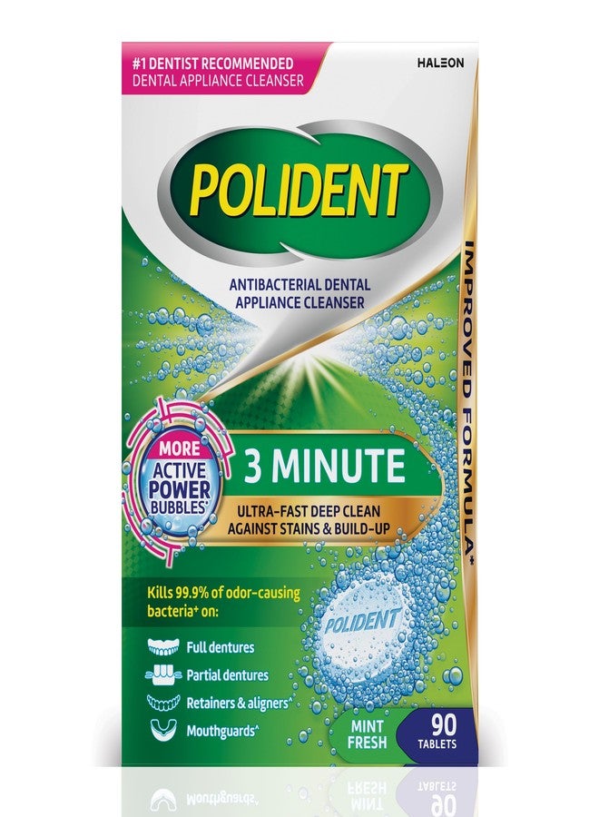 Polident 3 Minute Denture Cleanser Tablets - 90 Count - Image 1
